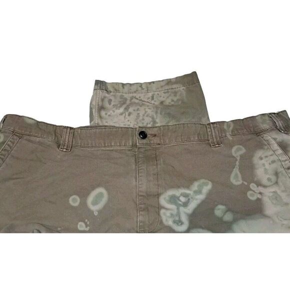 Dockers Mens Green Khaki Pants Custom Bleach 50x30 - Picture 2 of 7